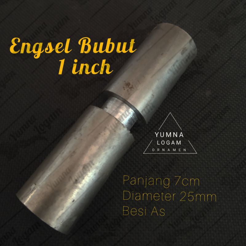 Jual Engsel Bubut / Engsel Pagar Besi 1" / Engsel bulat/ Engsel pintu