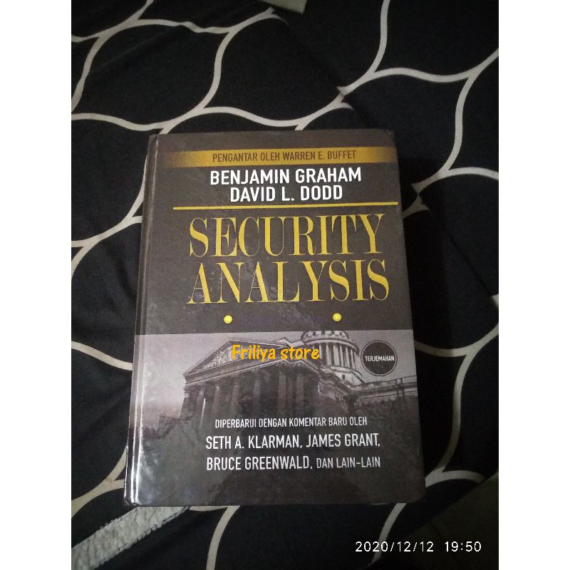 Jual Security Analysis Versi Indonesia By Benjamin Graham | Shopee ...