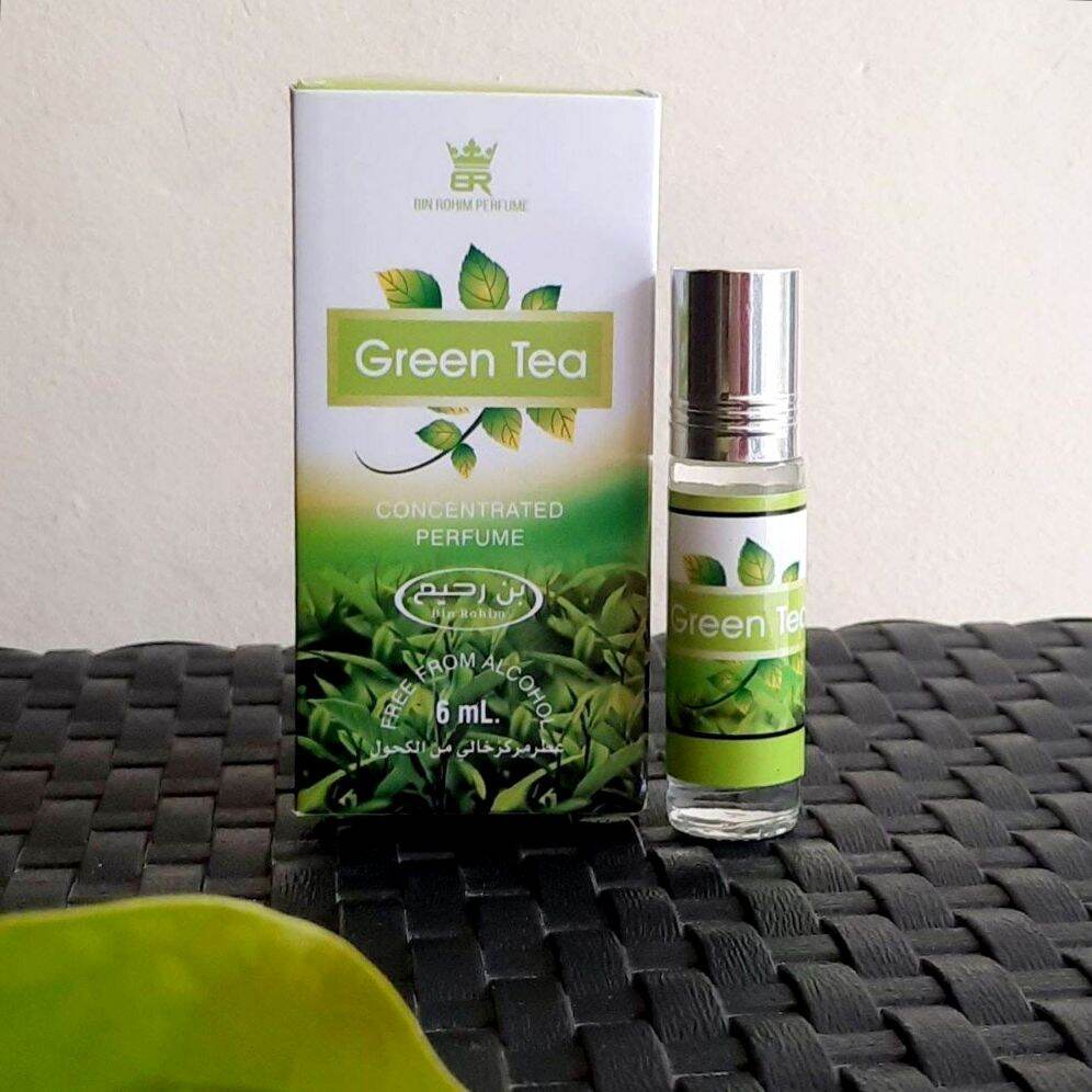 Jual Parfum GREEN TEA Bin Rohim Kemasan 6ml Minyak Wangi Roll On Non ...
