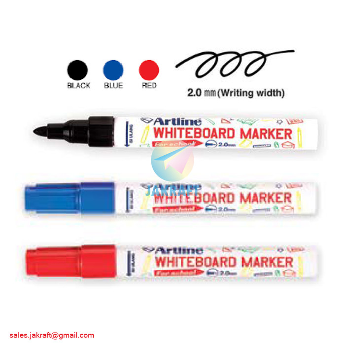 Jual Spidol Papan Tulis Kaca Artline Whiteboard Marker Ek 500s Vde030 Shopee Indonesia