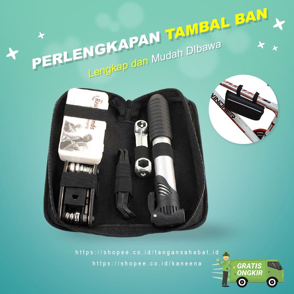 Jual Alat Perlengkapan Reparasi Sepeda Tambal Ban Mtb Sepeda Lipat Dan Gunung Shopee Indonesia