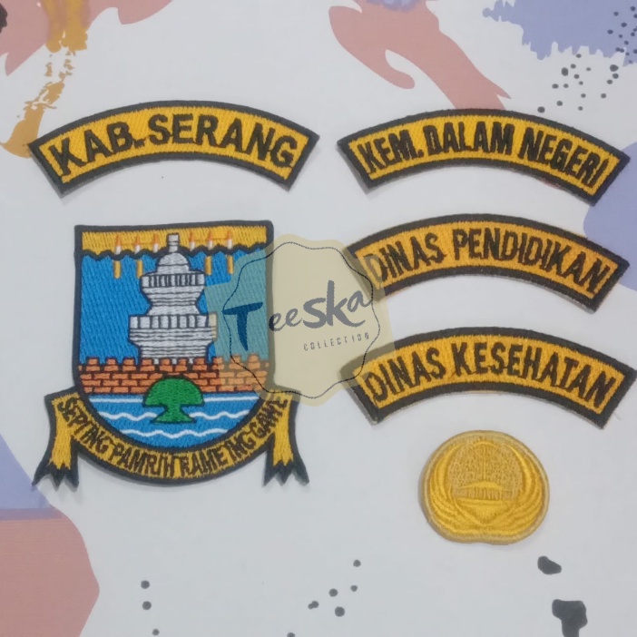 Jual Set Bet Badge Logo Dan Lokasi Bordir Seragam Pdh Khaki Pns Pria Atau Wanita Kabupaten