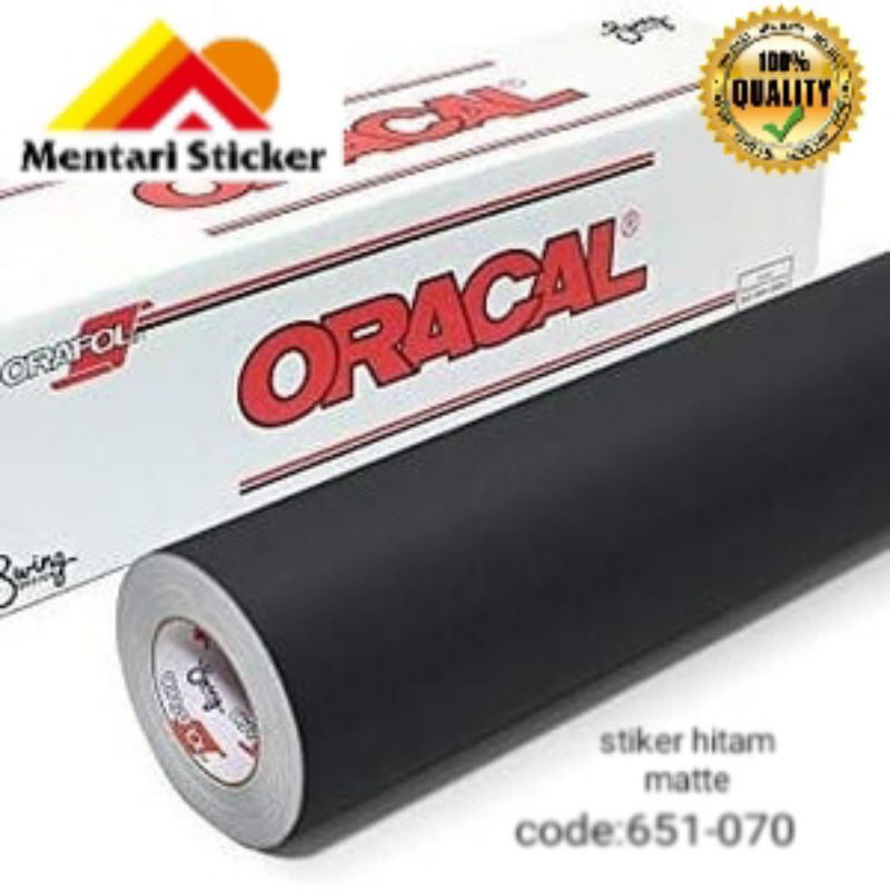 Jual STIKER ORACAL 651 HITAM MATTE/STIKER HITAM DOFF/SKOTLET MOBIL ...