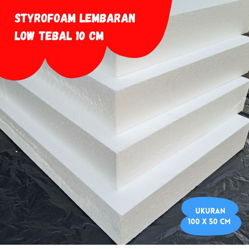 Jual styrofoam lembaran / lembaran styrofoam tebal 10 cm low Shopee Indonesia