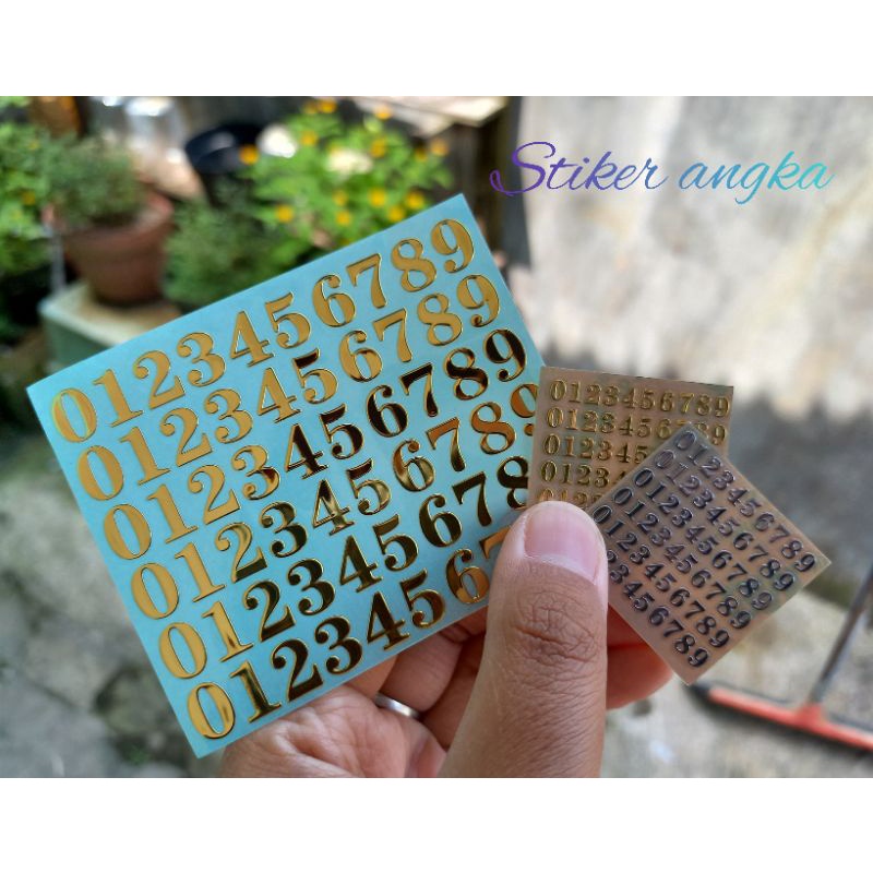 Jual stiker angka besar dan kecil | Shopee Indonesia