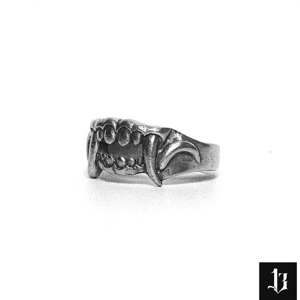 Jual Rangda Fangs Ring - Blackencult (Cincin Fashion Handmade - Silver ...