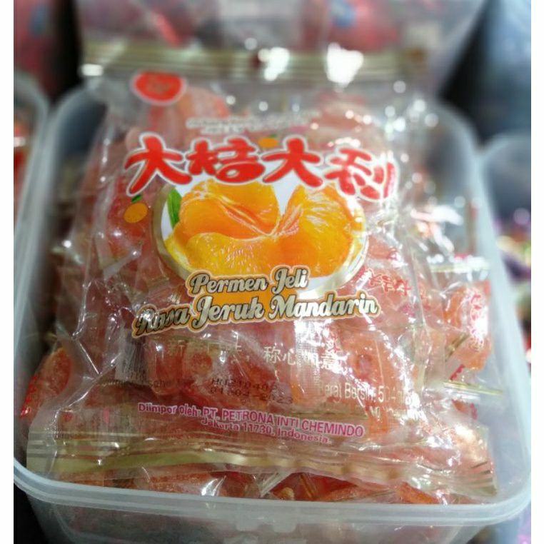 Jual Manisan Permen Jelly Rasa Jeruk Mandarin Eceran 250gr | Shopee ...