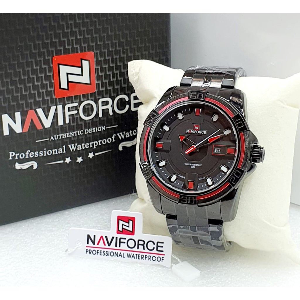 Jual Naviforce NF9079M Jam Tangan Pria Analog Original Stainless Steel Shopee Indonesia