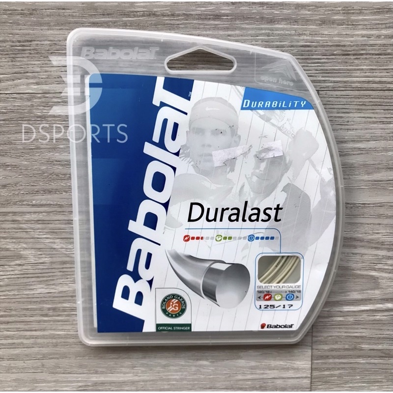 Babolat Duralast Durability 125 17 Strings Tennis String Senar Tenis ORIGINAL