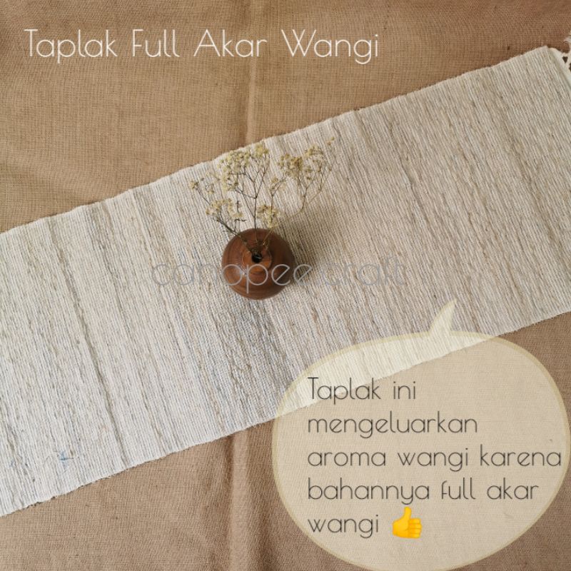 Jual Taplak Meja Tamu Aesthetic Tenun Akar Wangi Shopee Indonesia