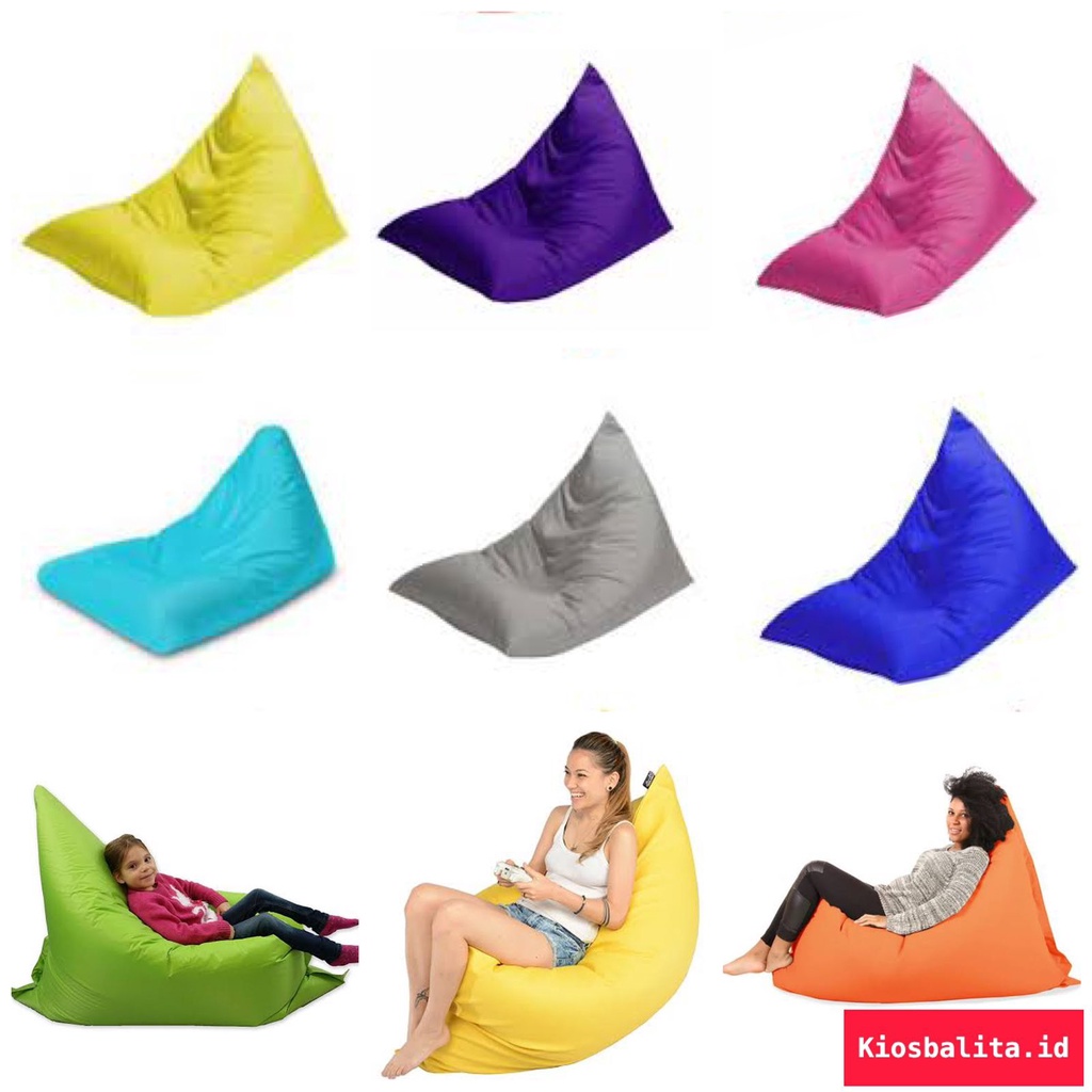 Jual BEAN BAG PLUS ISIAN UKURAN MEDIUM BEANBAG TRIANGLE