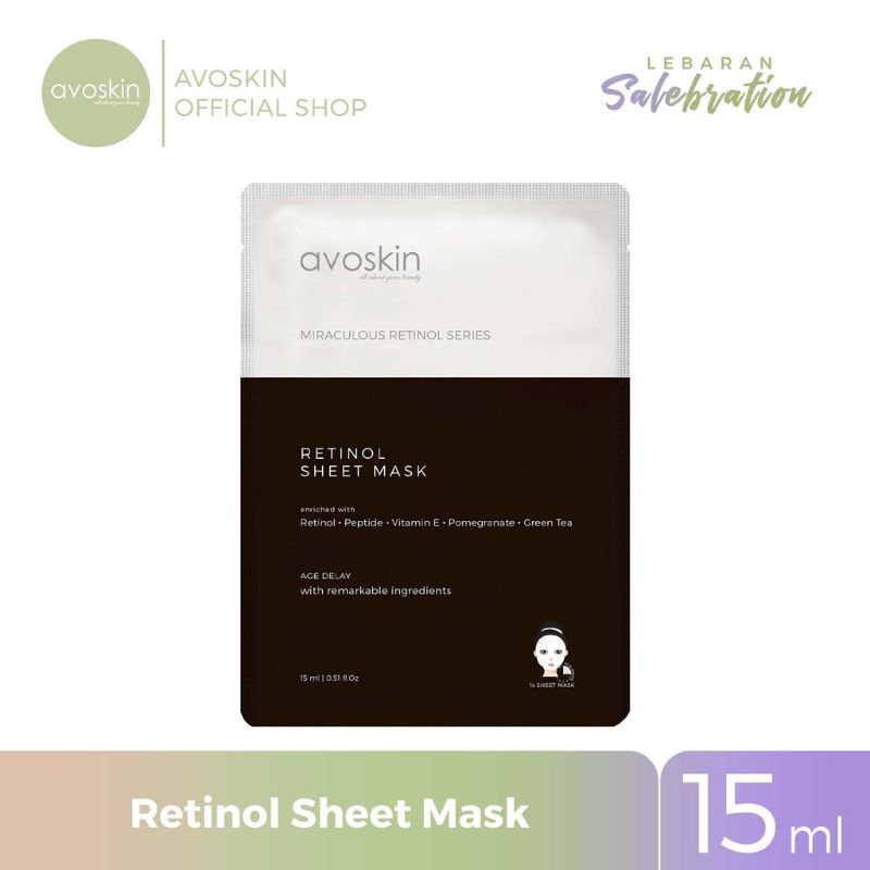 Jual Avoskin Miraculous Retinol Sheet Mask Shopee Indonesia