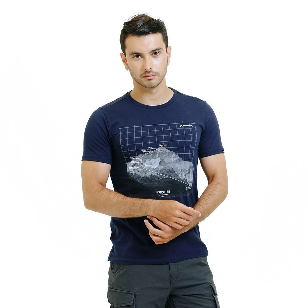 EIGER Himalayas 1.0 T-Shirt Pria – Kaos Outdoor Premium Cotton 24s - Kaos Pria