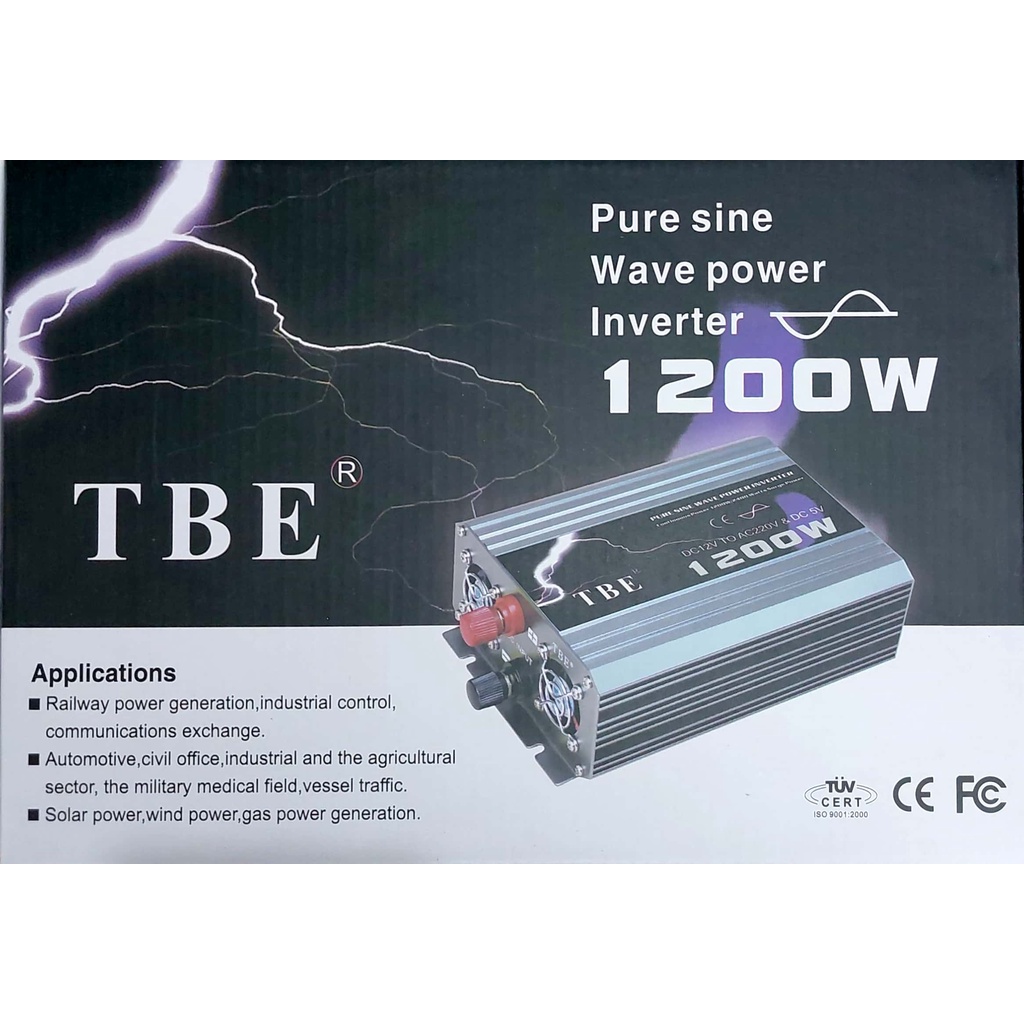 Jual Power Inverter TBE Pure Sine Wave 1200w PSW 1200watt 1200 watt ...