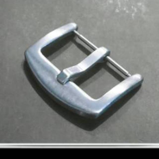 Jual BUCKLE PENGAIT JAM TANGAN KULIT STAINLESS STEEL UK 22 mm | Shopee ...