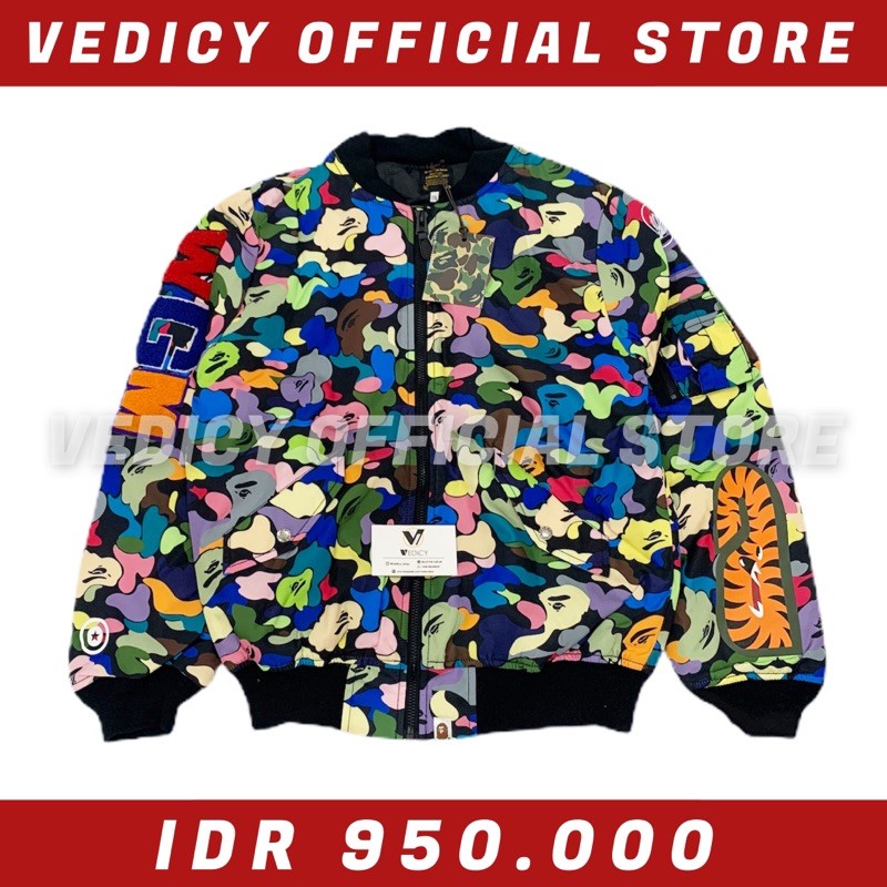 Jaket bape shark on sale ori