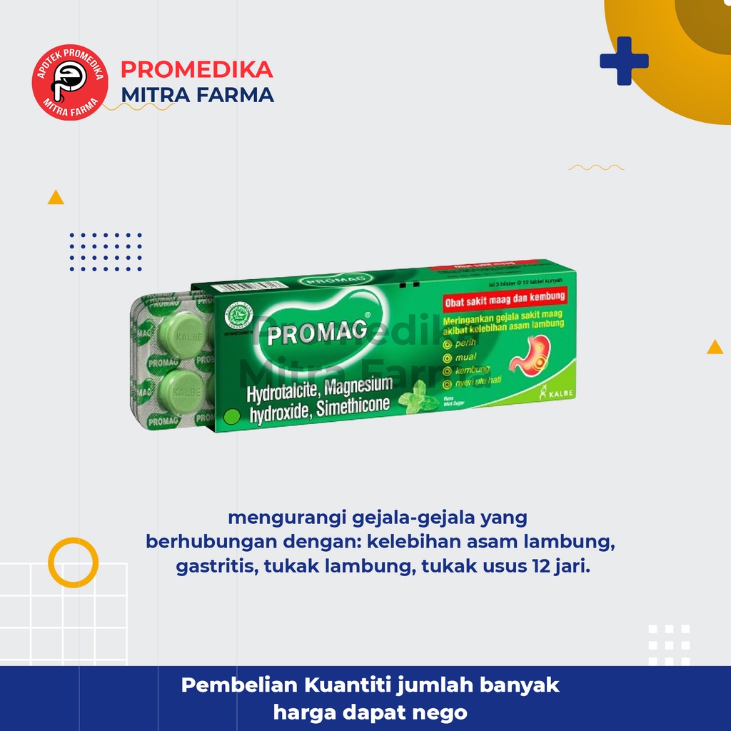 Jual Promag Tablet / Strip / Obat Gangguan Pencernaan | Shopee Indonesia