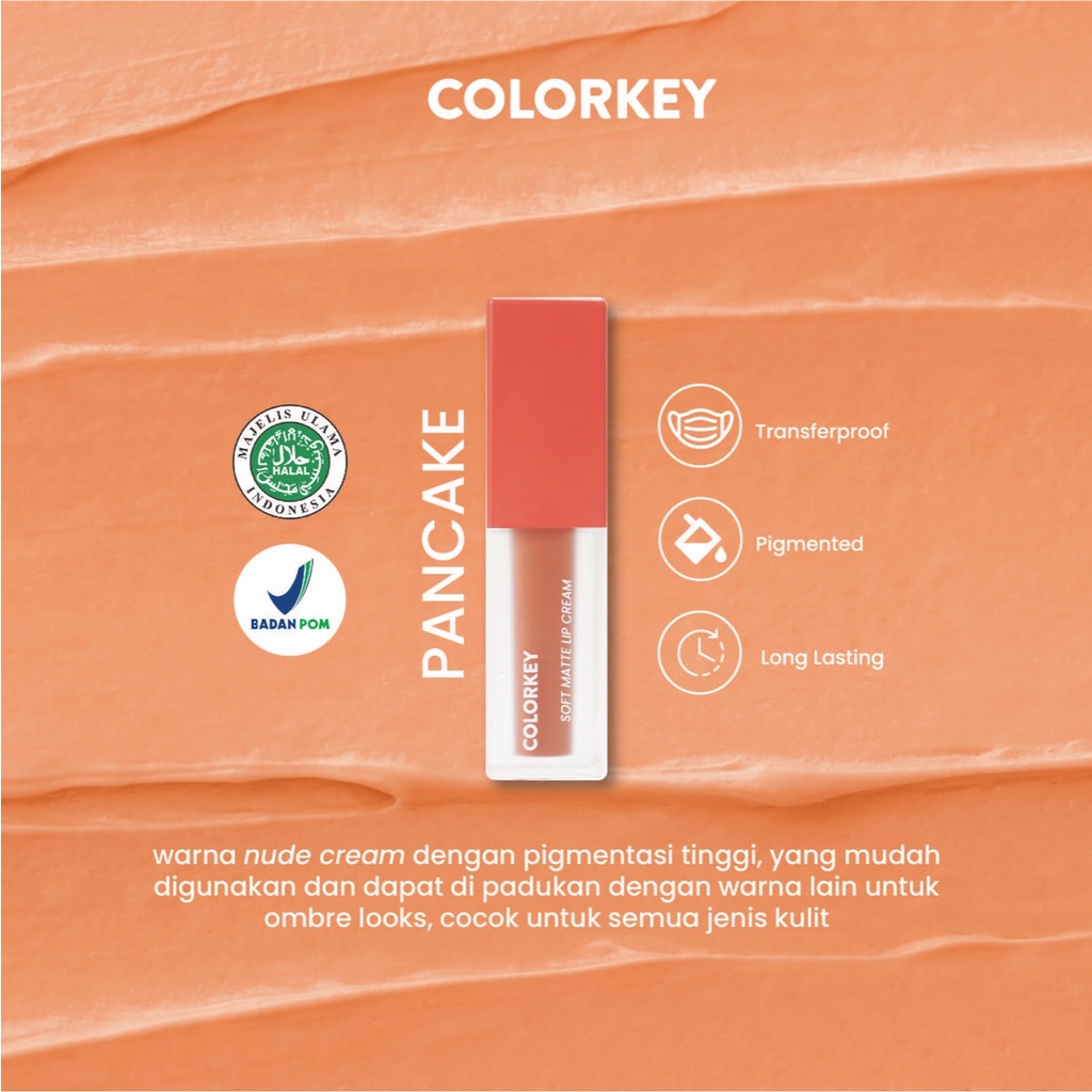 Jual Colorkey Soft Matte Lip Cream - Pancake | Shopee Indonesia