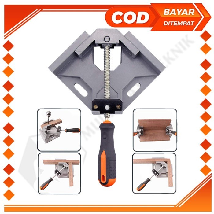 Jual Catok Clamp Kayu Sudut Siku Swing Jaw Vice Klem Besi Corner Clamp Shopee Indonesia