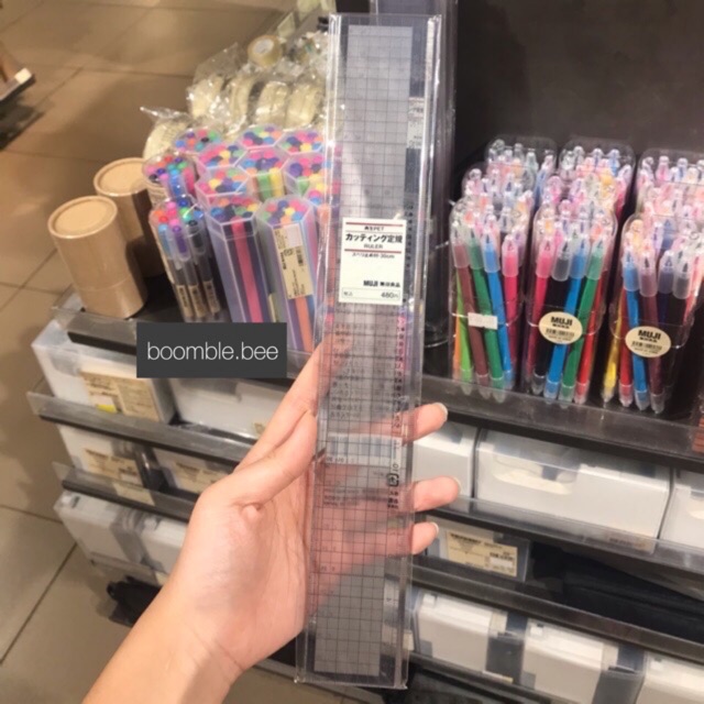 Jual MUJI Acrylic Ruler / Penggaris kaca 30 cm | Shopee Indonesia