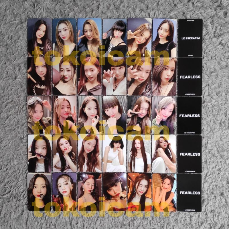 Jual Photocard LE SSERAFIM Fearless selfie selca ver album | Hong