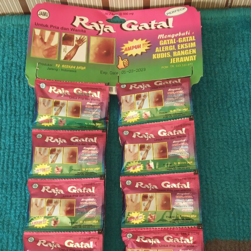 Jual Herbal Raja Gatal Obat Gatal Obat Eksim Kudis Rangen (1Hanger Isi ...