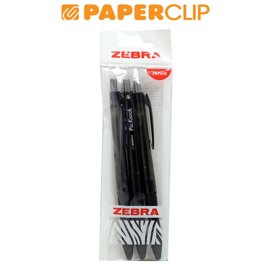 BALLPOINT ZEBRA PICKNOCK 07 ISI 3 BLACK