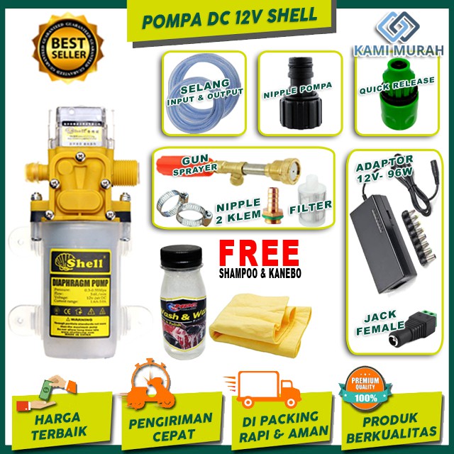 Jual Paket Lengkap Pompa Shell High Pressure 12V | Shopee Indonesia
