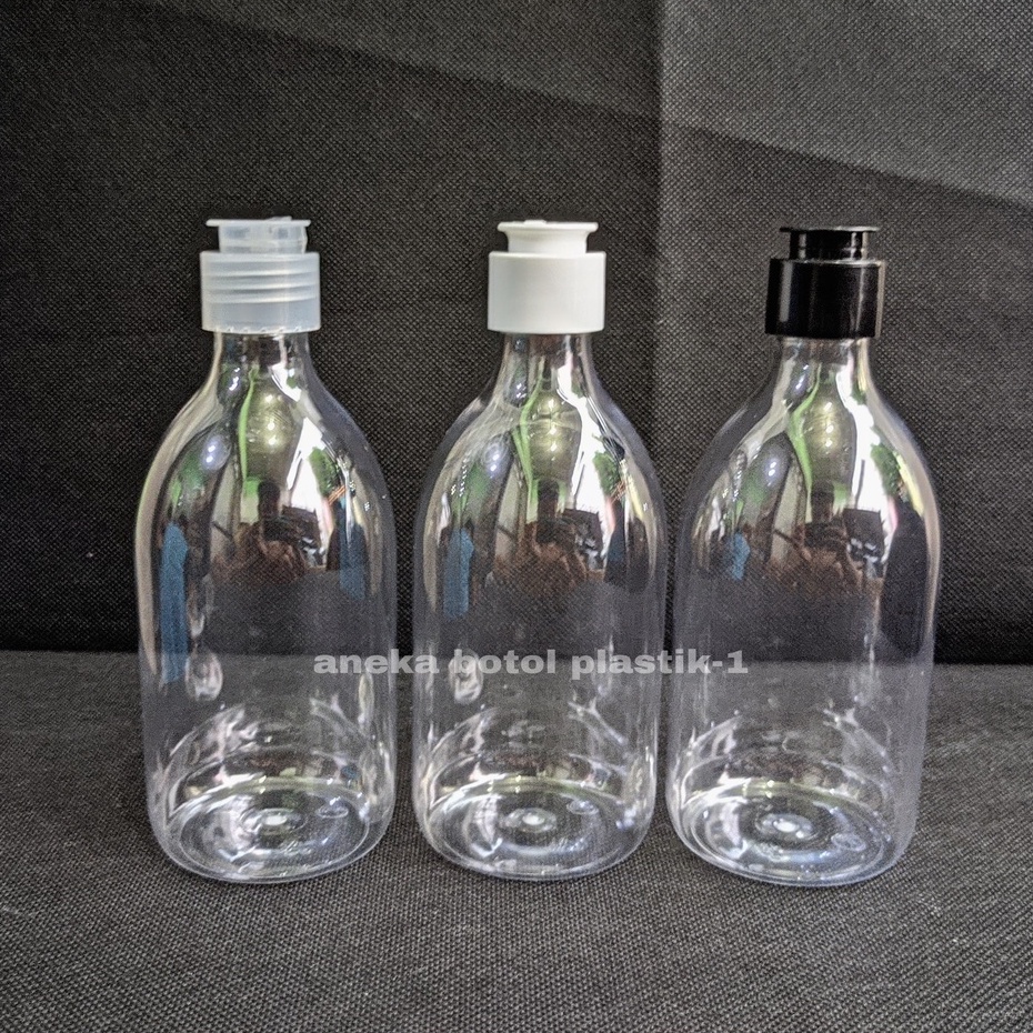Jual Botol Pet 300ml Bening Scarlet Fliptop Model Jamur Neck 24 ...