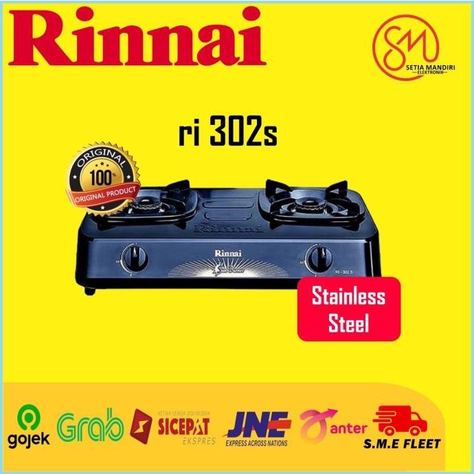 Jual Rinnai Ri 302s Kompor Gas 2 Tungku Ri 302 S Peralatan Masak