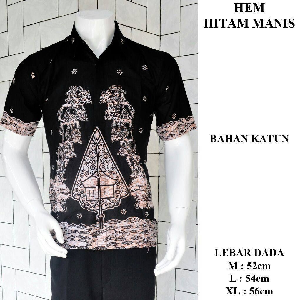 Jual Kemeja Batik Hitam Manis Shopee Indonesia 