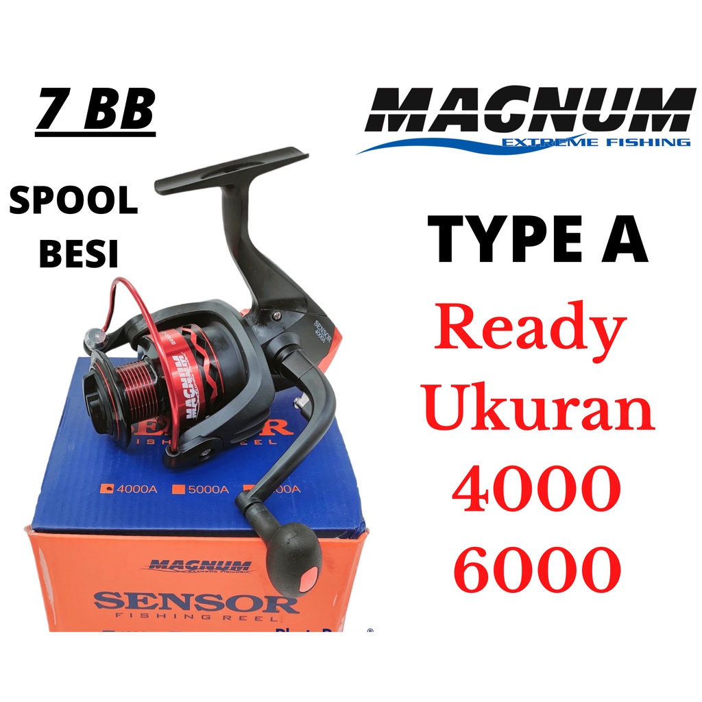 Jual Reel Magnum Sensor Type A 7 Ball Bearings (Spool Besi) | Shopee ...