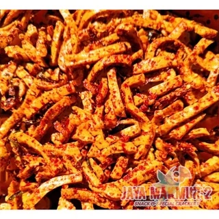 basreng stik 1kg viral pedas daun jeruk bumbu melimpah