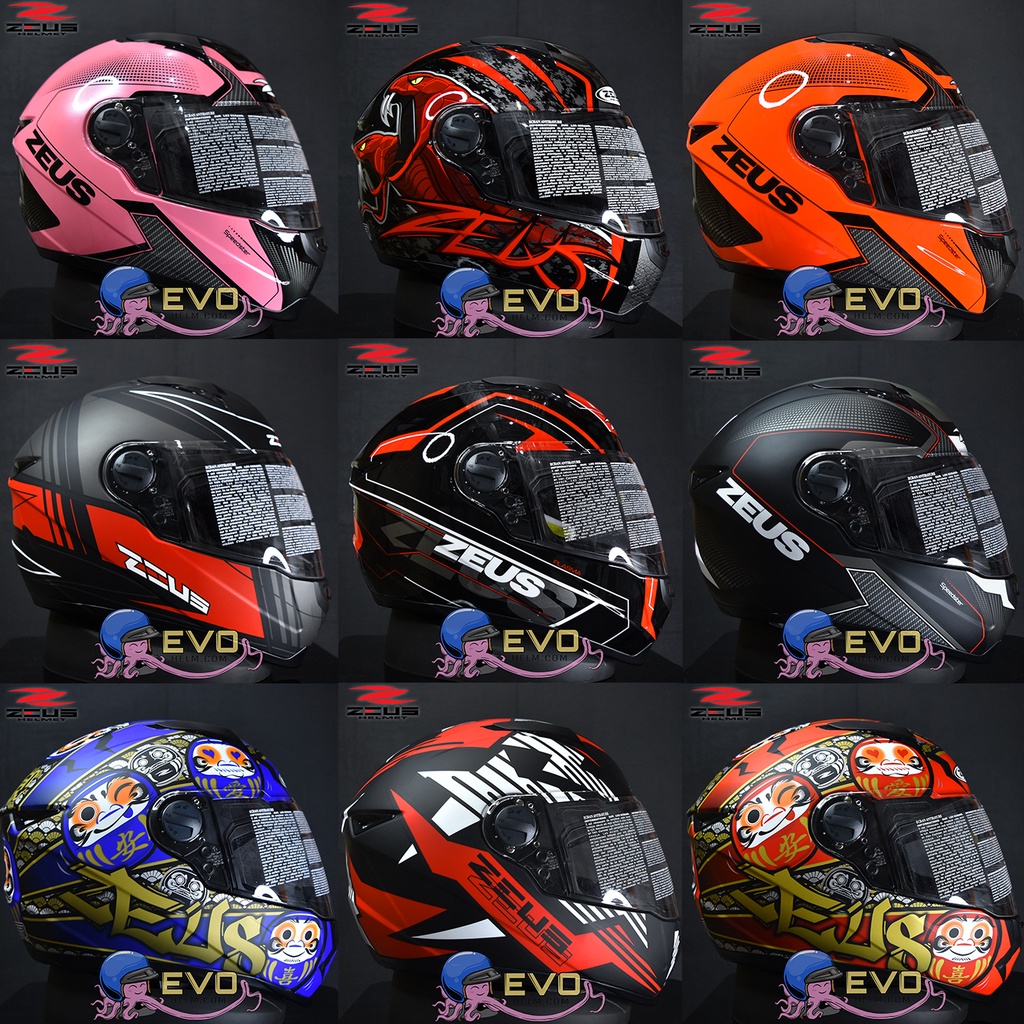 Helm full sale face zeus 811