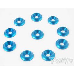 60 PCS M3 Purple Anodized Aluminum Finishing Washers - Countersunk Shim For RC/Drone/PC