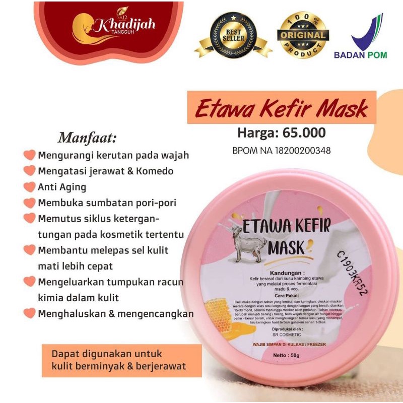Jual MASKER KEFIR SR12//DETOX RACUN WAJAH//100% ALAMI *simpan di ...