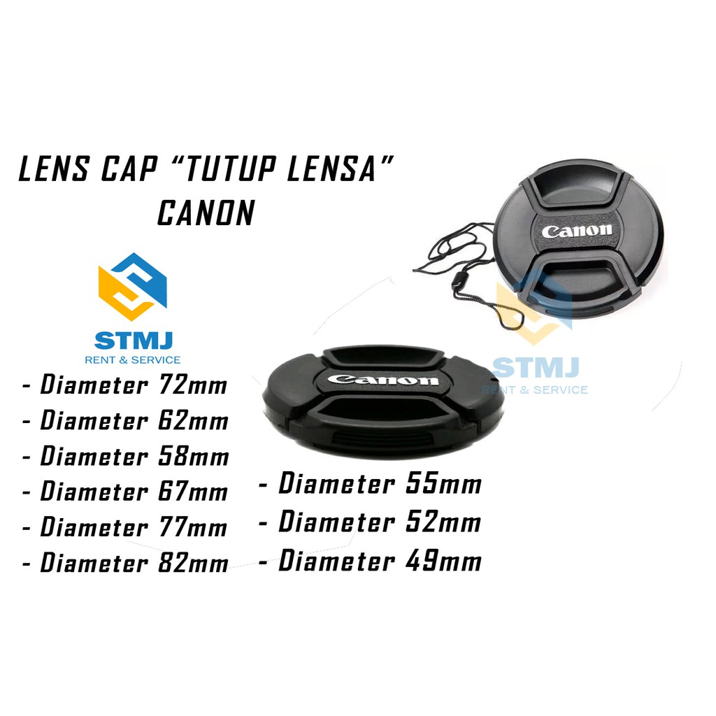 Jual Tutup Lensa Kit Tele Canon Lens Cap 1855mm IS / STM Diameter 58mm