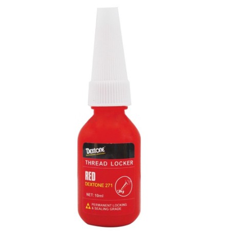 Jual Dextone Red Thread Locker 271 - Lem Baut Permanent Locking - 10 ml ...