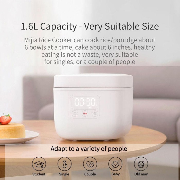 Jual Xiaomi Mijia Rice Cooker 1.6L Shopee Indonesia