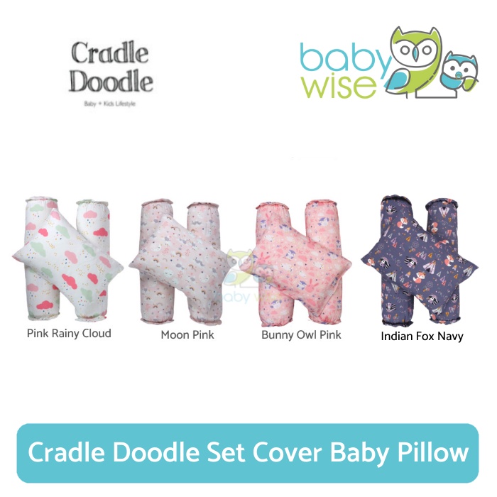 Jual Cradle Doodle Set Cover Baby Pillow Shopee Indonesia