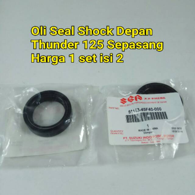 Jual Oli Seal Shock Depan Thunder 125(SEPASANG) Shopee Indonesia