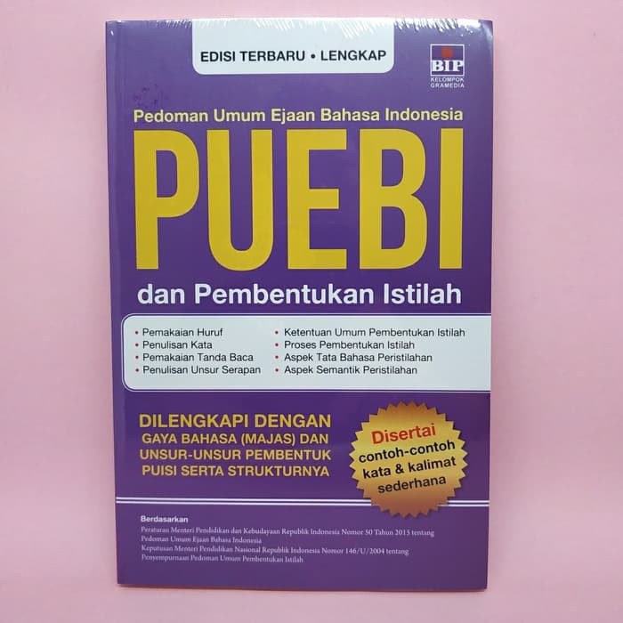 Jual Pedoman Umum Ejaan Bahasa Indonesia (PUEBI) Dan Pembentukan ...