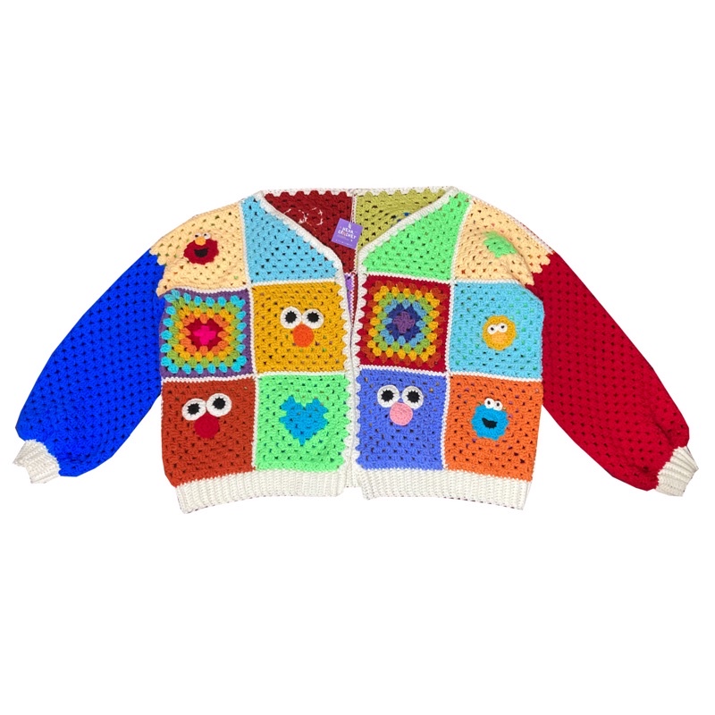 Jual CUSTOM CHARACTER CROCHET CARDIGAN / cardigan rajut karakter ...