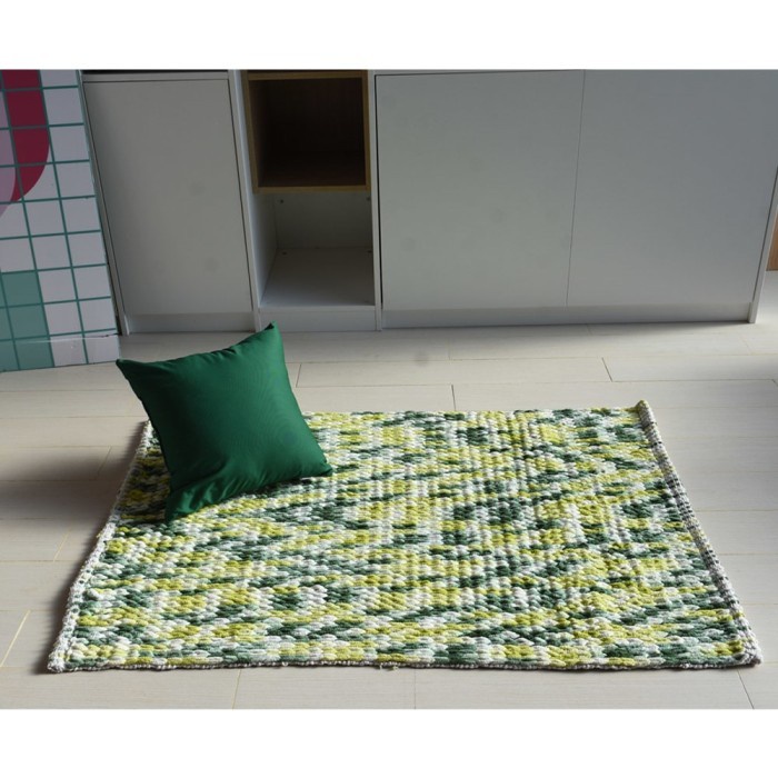 Jual INFORMA - KARPET - BRAID RUG GREEN 90X130CM | Shopee Indonesia