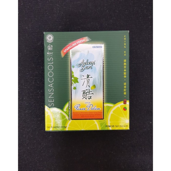 Jual ADEM SARI CHINGKU /Sensacool - Obat Panas Dalam 1 PACK 5 SACHET ...
