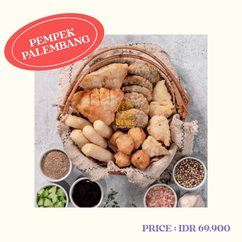 Jual Pempek Campur Adaan Telur Lenjer Kulit isi 10 PCS | Shopee Indonesia