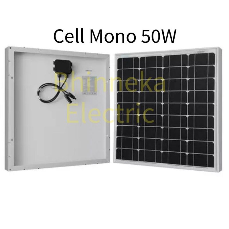 Jual Solar Panel 50Wp Mono Crystalline Grade A High Quality 50W ...