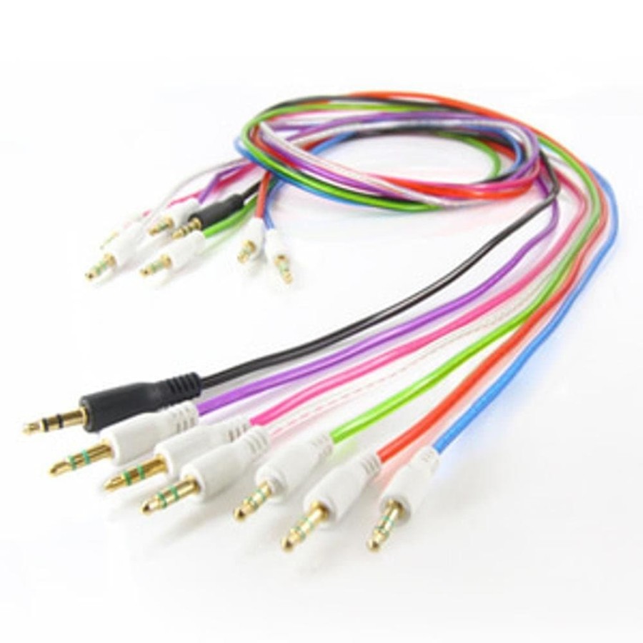 Jual Kabel Aux Tali Sepatu Meter Warna Warni Audio Jack In Untuk