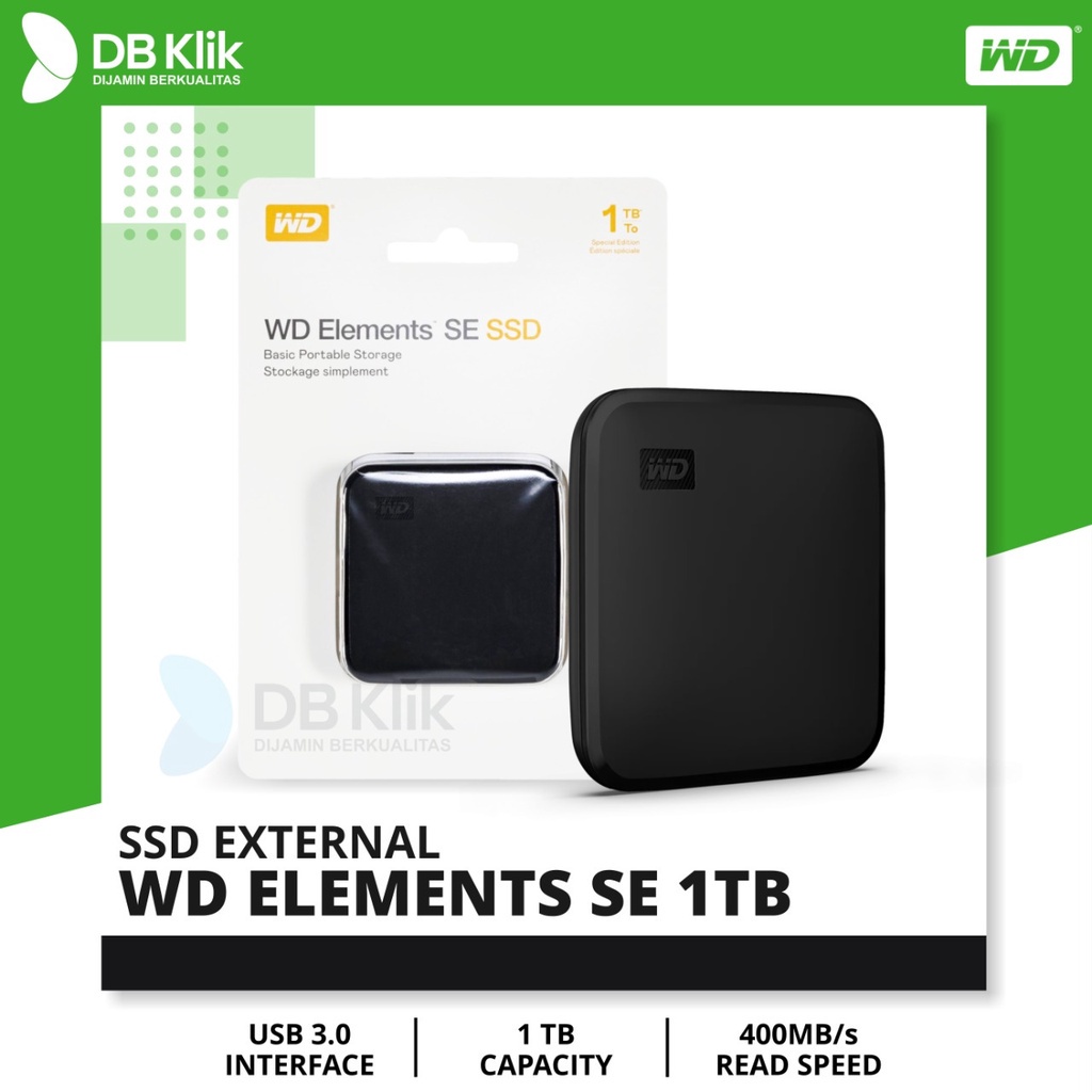 Jual SSD External WD ELEMENTS SE 1TB 3.0 - SSD Portable Elements SE 1TB ...
