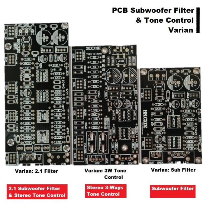 Jual PCB DIY HIFI Audio Stereo Filter 2.1/Subwoofer/Tone Control IC
